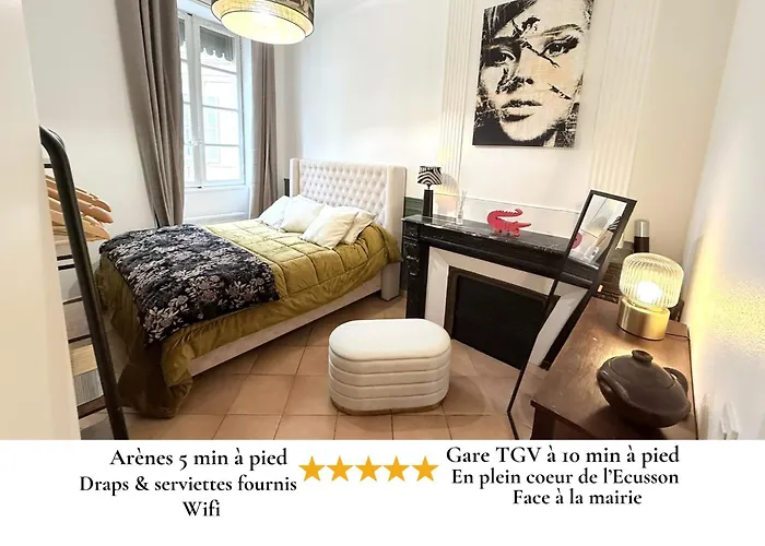 El Carmen 60M2 - Nimes Centre Gare Tgv - Wifi