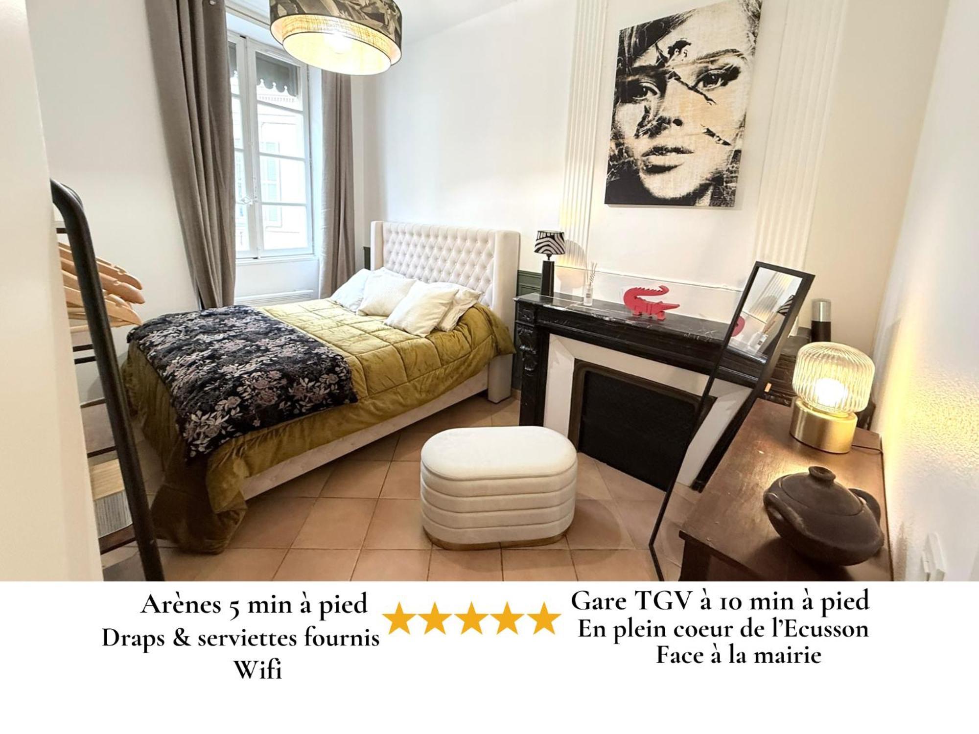 El Carmen 60m2 - Centre Gare Tgv - Wifi Appartamento Nîmes